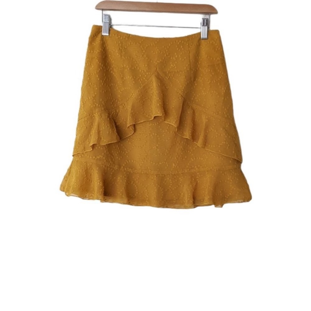 Mustard Yellow Ruffle Skirt - Picture 3 of 4